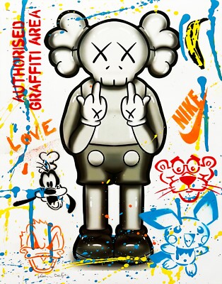 KAWSアート BUY 2 GET 2 FREE Kaws Street Art Wall Decor - Pop Art Home