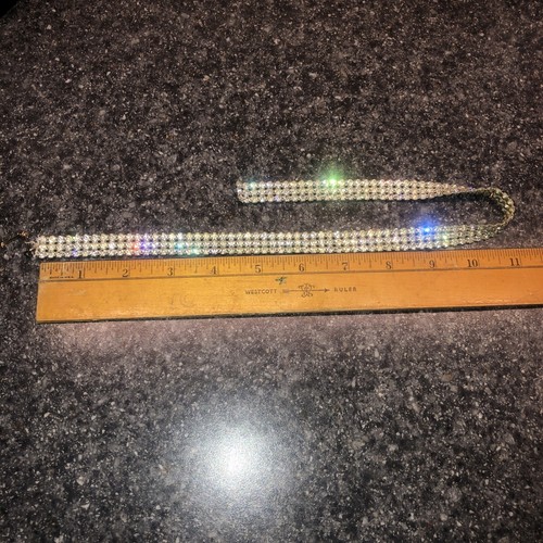 Vintage 18"" Halskette/Halskette 270 Strasssteine Glas Kostüm Schmuck - Bild 4 von 14