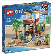 Lego City Beach Lifeguard Station Ice Cream Cart 211 Pieces 60328 New In Box