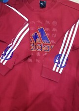 Adidas Women Red Lunar Sweat Cotton Dress