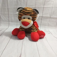 Animal Adventure Cheetah Leopard Heart with Bow Plush 14" Stuffed Animal