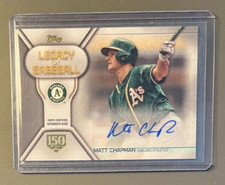 2019 Topps Legacy of Baseball Auto #LBA-MC Matt Chapman 149/150 Autograph