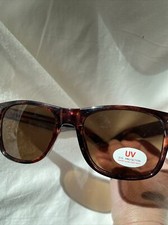 New Ladies Tortoise Shell Brown UV Protected Plastic Sunglasses