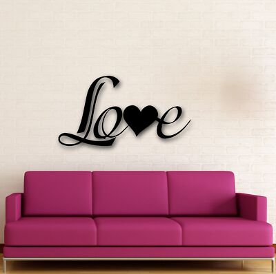 Wall Stickers Vinyl Decal Romantic Love Lettering Coolest Home Decor (ig668) 