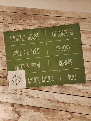 Rrtired - DIY Adhesive Reusable Silkscreen Stencil  ''Halloween Words'' 