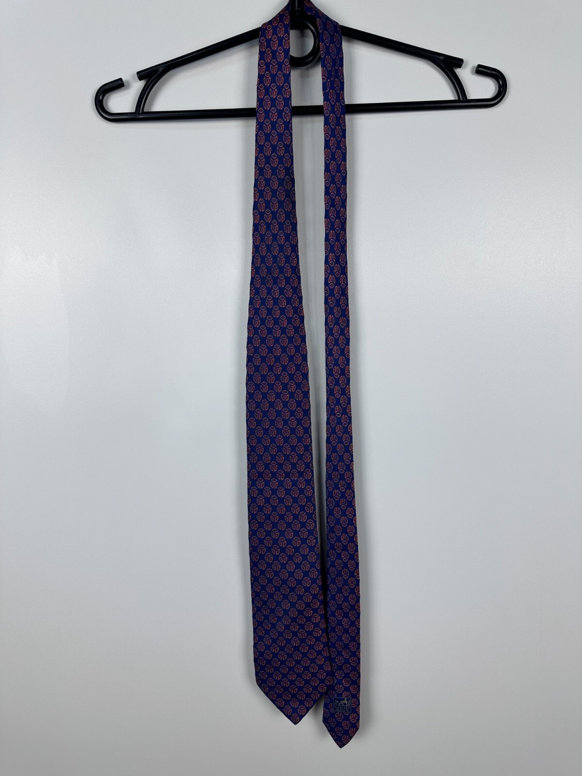 Authentic HERMES Necktie Pattern Tie Multi-Color … - image 3