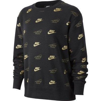 nike sweater black and gold