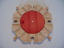 TURNTABLE ~ 8 way ~ for Wooden Train Track Set ( Fits  Brio ) ~ NEW Boxed