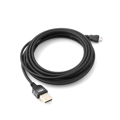 System-S  High Speed Ladekabel für doppelt so schnelles Aufladen 3 m in Schwarz