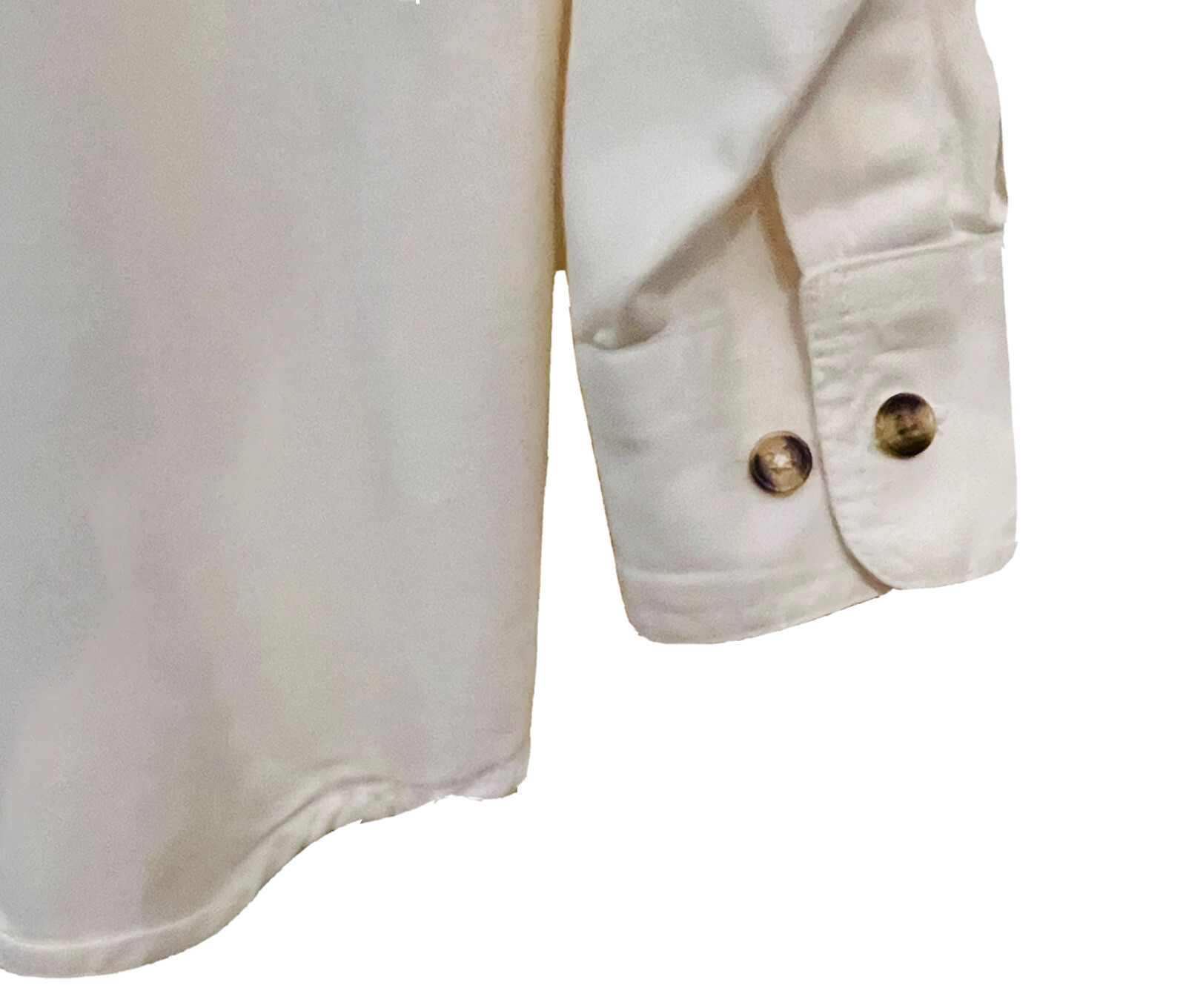 Basic Concepts Shirt White Solid long sleeve butt… - image 6