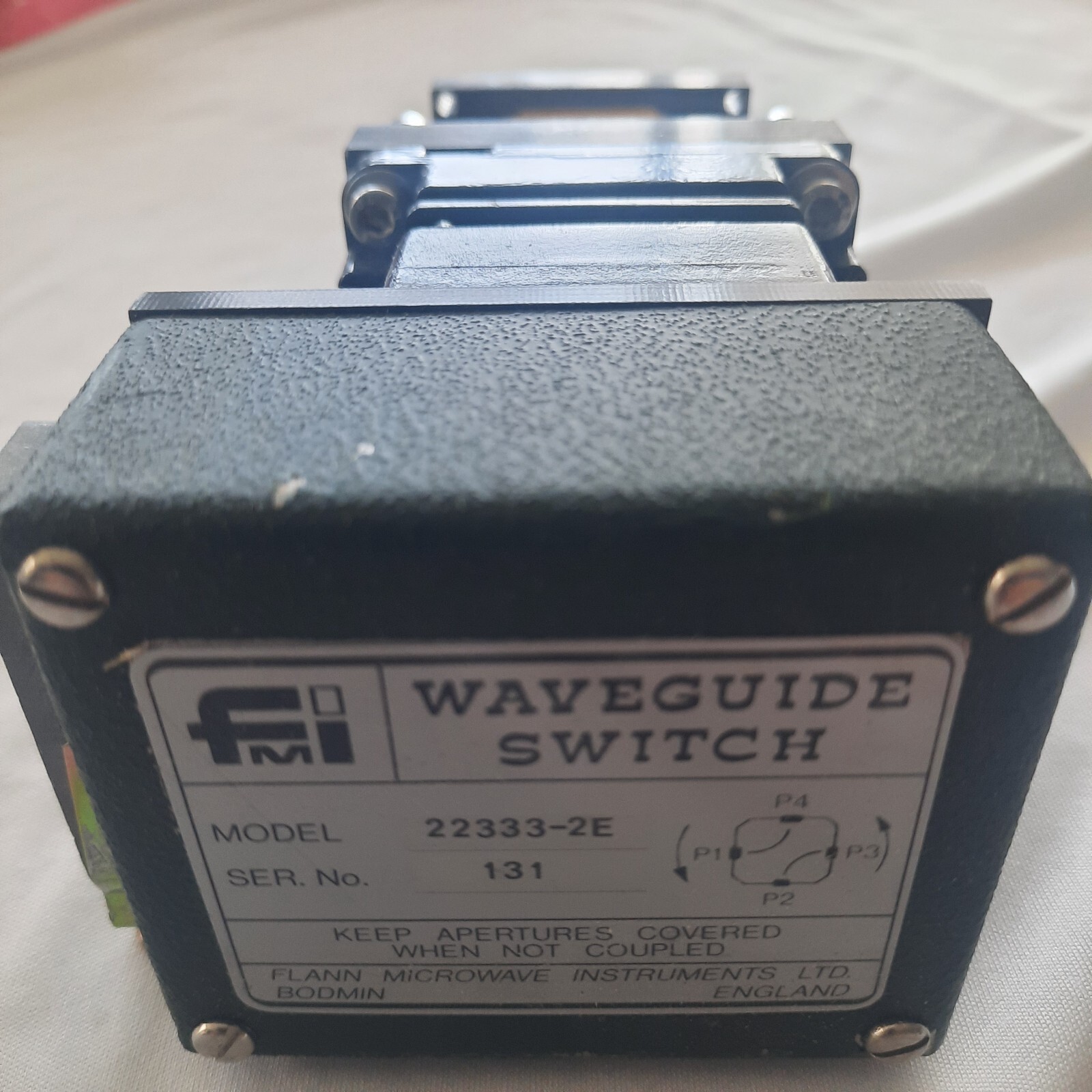 FLANN MICROWAVE 22333-2E WAVEGUIDE SWITCH, WR-28