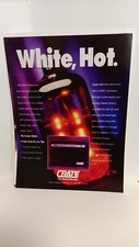 CRATE TUBE GUITAR AMPLIFIERS  TD50  WHITE HOT   11X8.5 - PRINT AD.  2