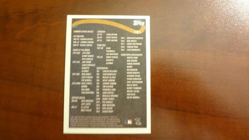 2002 TOPPS CHECKLIST # 4 OF 4 SERIES 1 BASEBALL CARD - Picture 2 of 2