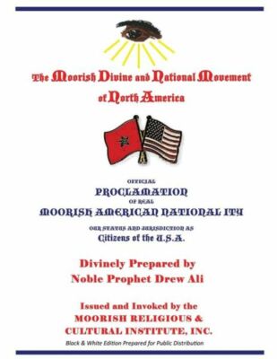 Official Proclamation Of Real Moorish American Nationality: Black And White...