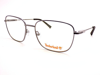 Timberland Brille Brillengestell Shiny Gunmetal Schwarz 56mm Herren Brille TB1757/V 006