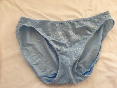 Barely There Blue-Gray Bikini Nylon Underwear Size Medium Style # 4103 NWOT