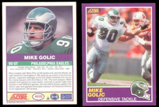 1989 Score MIKE GOLIC Philadelphia Eagles Rookie Update Card