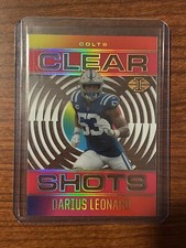 DARIUS LEONARD #'d /399 - 2021 Panini Illusions Clear Shots RED Clearly Parallel