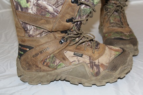 17" Irish Setter Scent Ban Snake Boots Stock #2875 Size 9.5 EUC - Picture 5 of 15