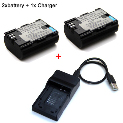 Battery / Charger For LP-E6 N Canon EOS 5D Mark II III IV 5DS R C700 XC10 XC15