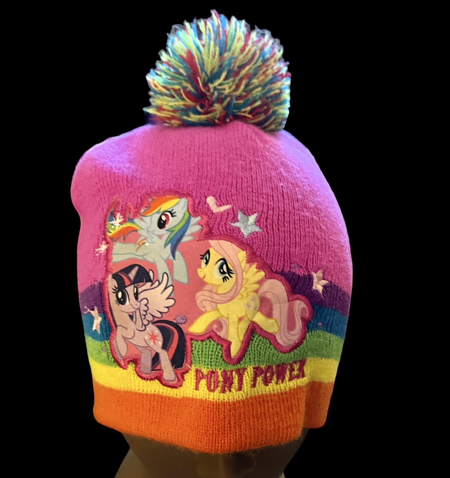 2014 My Little Pony Rainbow maglia berretto pony amici nuovo senza etichette adulto