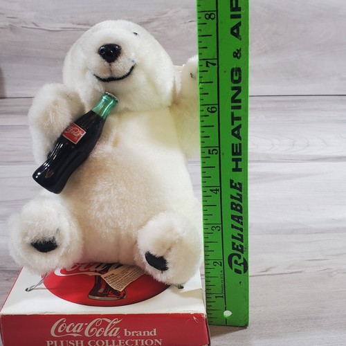 JOUET PELUCHE VINTAGE 1997 COCA-COLA COKE OURS POLAIRE 6" NEUF - Photo 12 sur 12