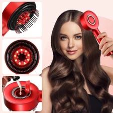 Electric Scalp Massage Comb Hair Growth, Red Light Therapy Brush Head Massager