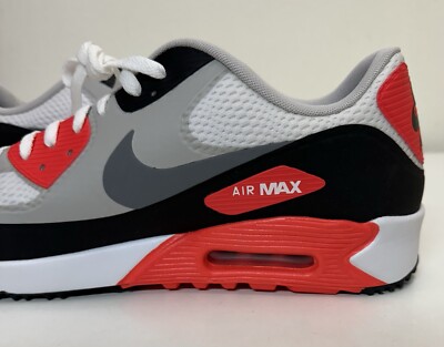 Nike Air Max 90 G Mens Sz 13 White Infrared Black Grey Golf