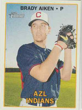 Brady Aiken 2016 Topps Heritage rookie RC card 18