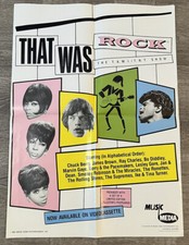 Original THAT WAS ROCK (T.A.M.I. Show & Big T.N.T. Show) Movie Poster (1984)