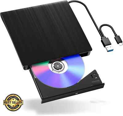 External BluRay Drive BD Player Read/Write Portable CD/DVD Drive Burner USB 3.0
