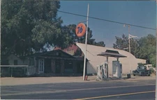 Barrett Cafe 76 Gas Station Tanks Pump Pickup Fish Fry Dulzura CA postcard KP7