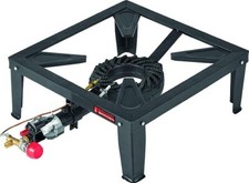 FORNELLONE A GAS CAMPEGGIO FORNELLO GPL CERTIFICATO CON TERMOCOPPIA PIEZO 40x40