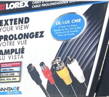 LOREX QUALITY 100FT universal surveillance security camera extension cable