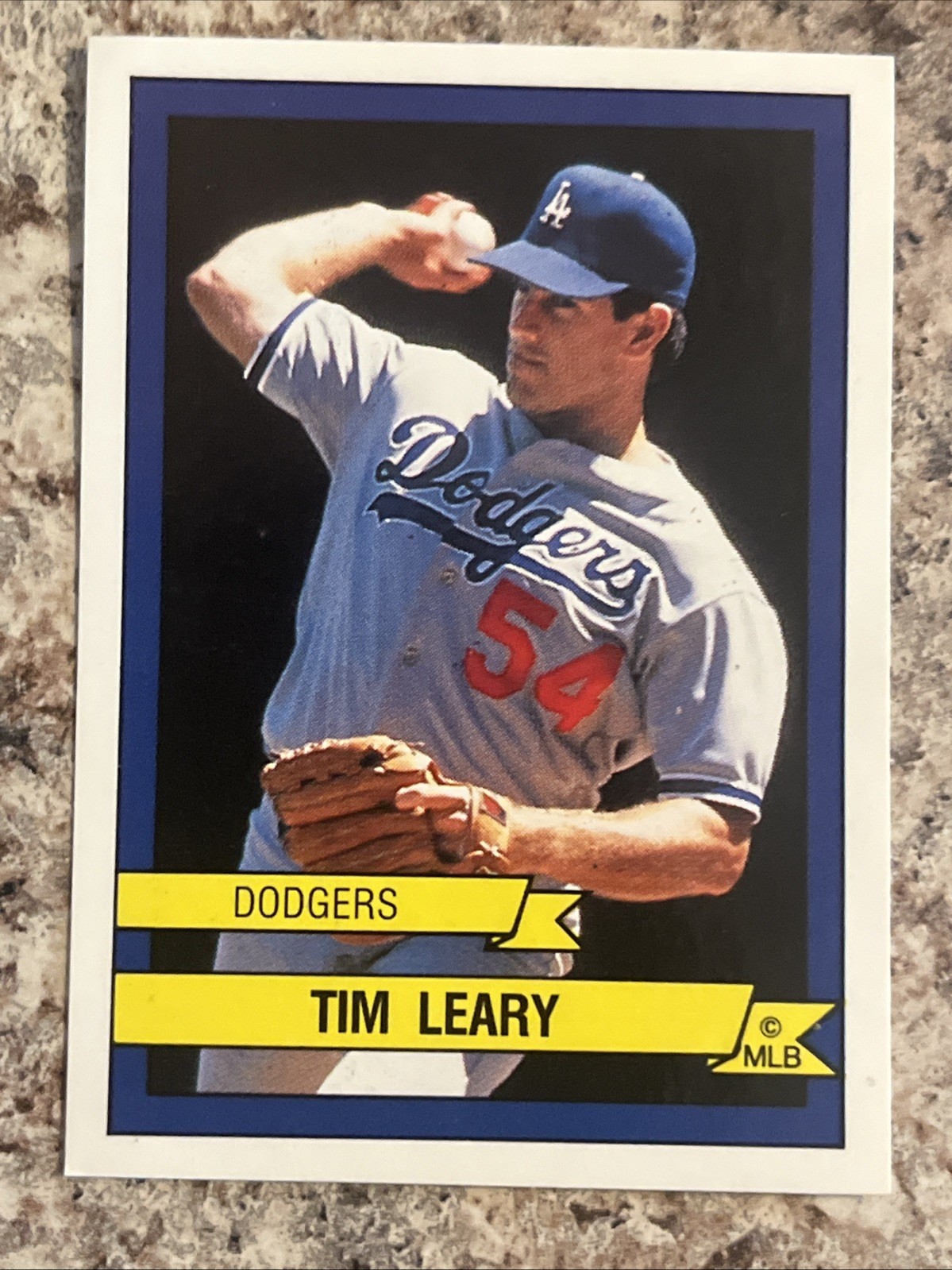 1989 Panini Baseball Stickers Tim Leary #99 Los Angeles Dodgers MLB Pitcher