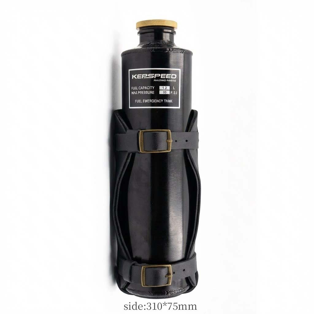 KEPSPEED Harley Emergency Tank Fuel Reserve Bottle and Carrier,Aluminum 1.20L