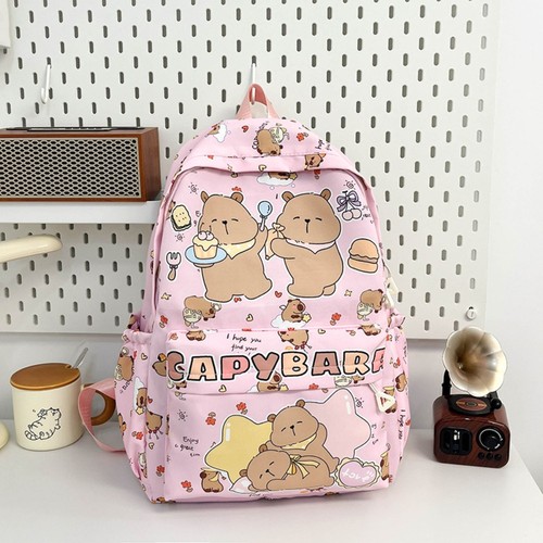 Cartoon Student Schoolbag Breathable Book Bag New Capybara Backpack - Picture 16 of 17