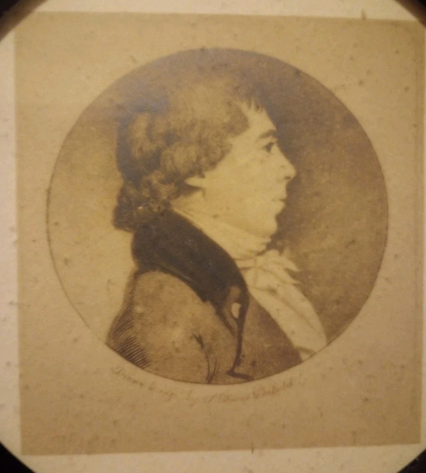 ST MEMIN RARE  1803 ORIGINAL DRAWING COPPER ETCHING AMERICAS FIRST DR ARCHER WOW - Image 3 of 4