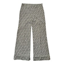 1970  s Vintage Plaid Disco Bell Bottoms Polyester Woman  s Pants 32" x 30" Sz L