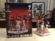 B.Harper & K.Schwarber & N.Castellanos Philadelphia Phillies Triple Bobblehead