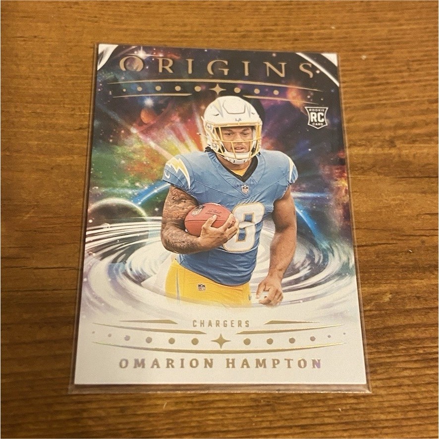 Panini 2025 Origins Omarion Hampton Rookie #134 Los Angeles Chargers NFL
