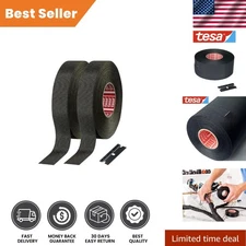 Tesa Electrical Tape for Automotive Engines - Heat & Abrasion Resistant, 2-Pack