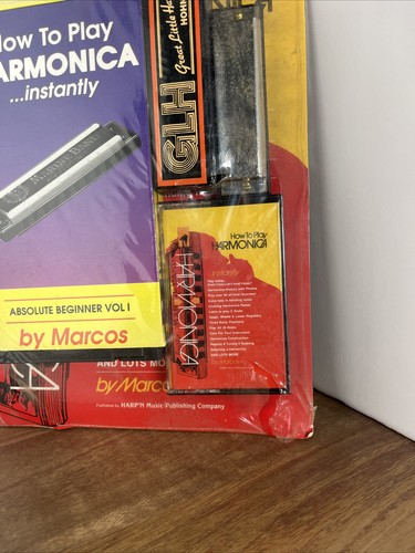 Armónica HOHNER Bluesband de colección con cómo tocar VHS y casete NUEVO - Imagen 2 de 4