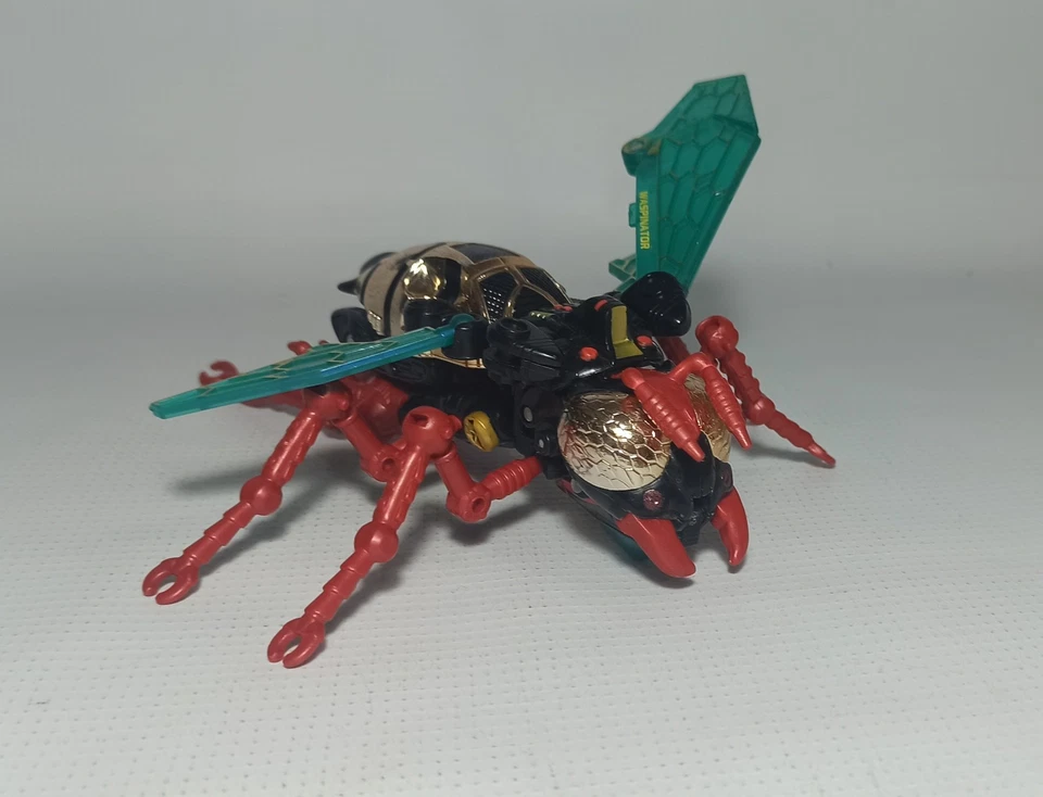 HASBRO VTG 1998 TRANSFORMERS BEAST WARS DELUXE TRANSMETALS WASPINATOR ROBOT - Image 4 of 4