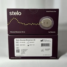 Dexcom Stelo Glucose Biosensor Kit - (4 Continuous Gluscose Monitors, 2 Per Box)