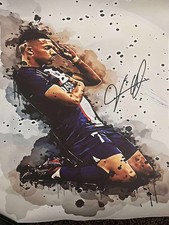 Kylian Mbappe Hand Signed unframed Canvas wCOA