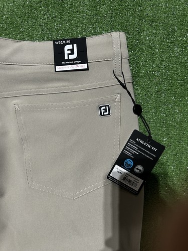 FOOTJOY ATHLETIC PERFORMANCE SPORTS GOLF STRETCH PANTS TAN 32x30 NWT - Picture 7 of 8