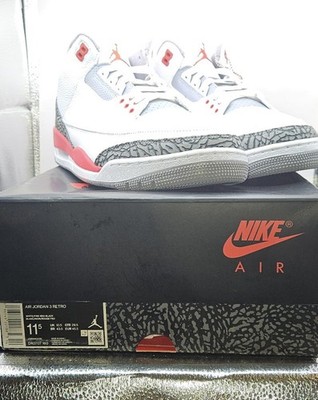 Air Jordan 3  Fire Red 