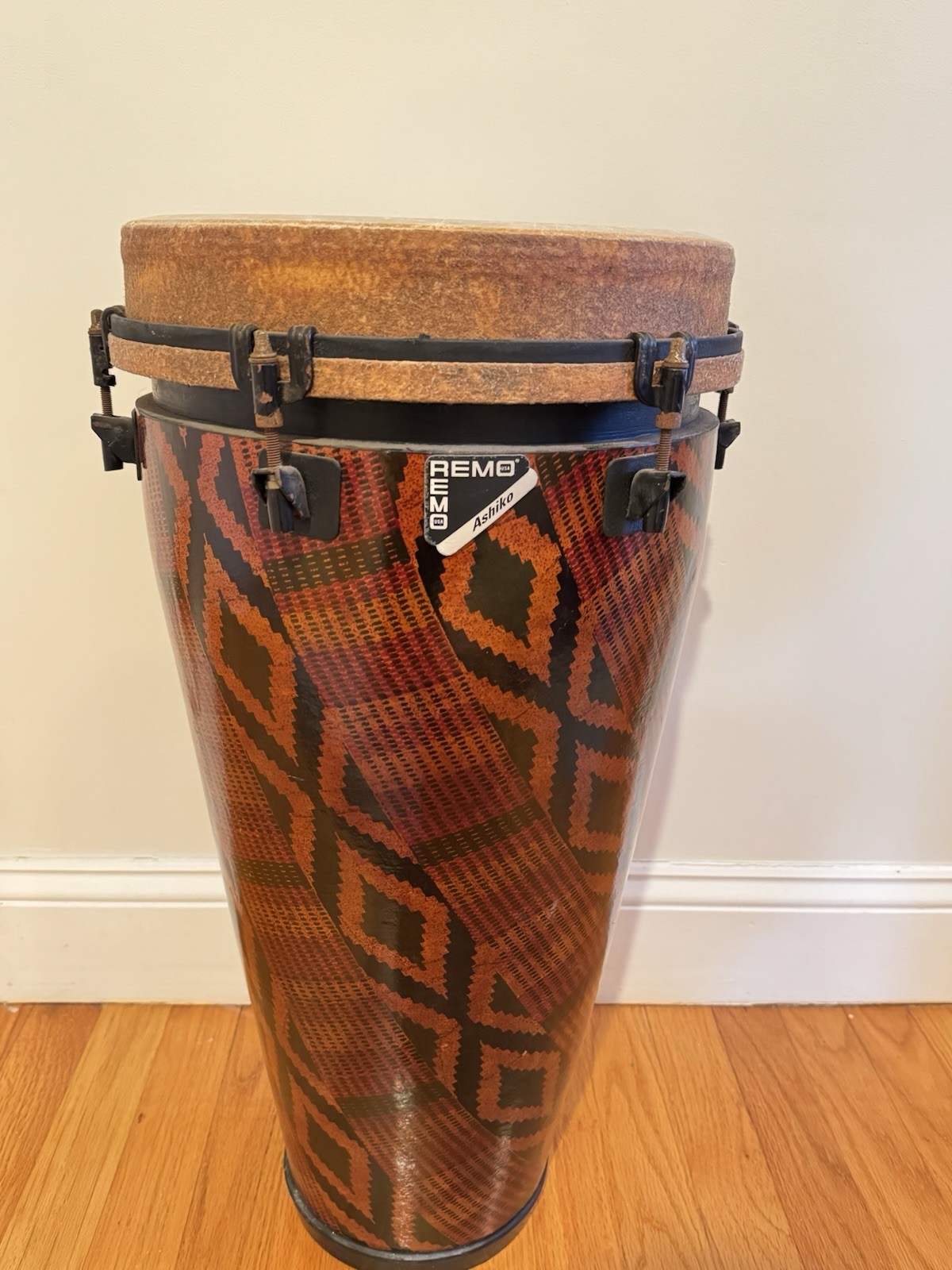 Bill Walton Personally Owned Remo Ashiko Drum from Personal Drum Set Up
