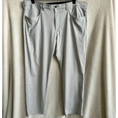 Jack Nicklaus Men's 40x30 Light Grey Active Flex Performance Golf Pants